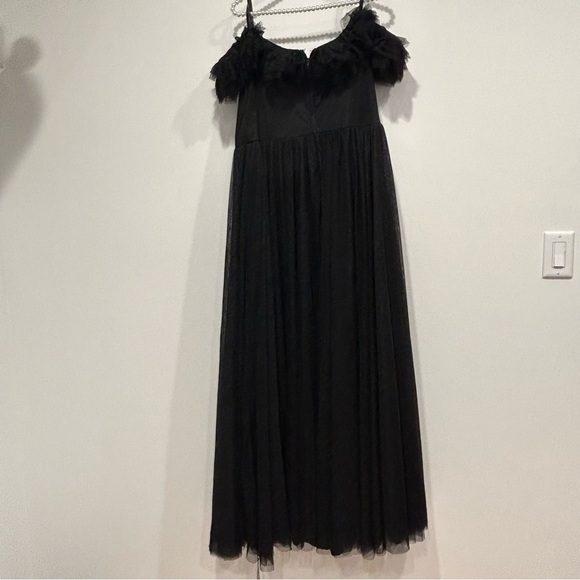 City studio plus size black tulle off the shoulder maxi dress size 18 women’s - Picture 10 of 15